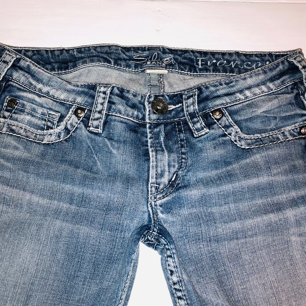 Silver Frances Capris sz 28 - Picture 5 of 8